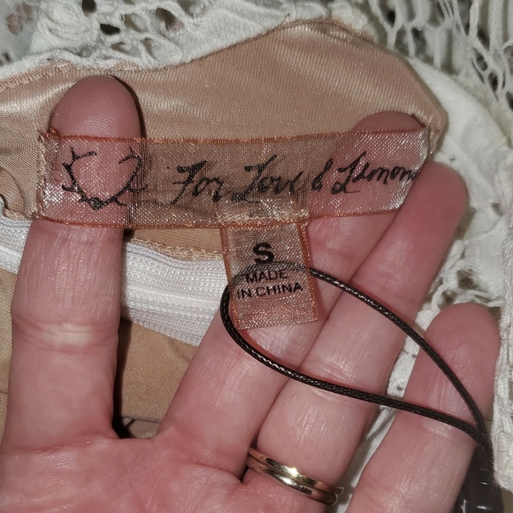 For Love & Lemons Gianna Apron Front Mini Dress Size S - Picture 7 of 9